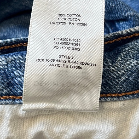 Aritzia Denim Forum The Farrah Hi-rise Cargo Jeans Size 29 In Kiss N Tell Bleu - Picture 11 of 14